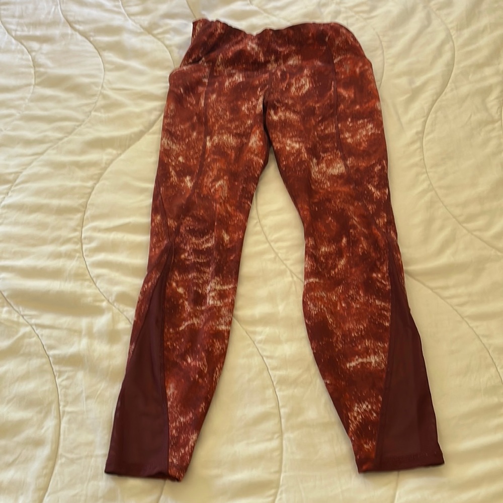 Lava Red Yoga Pants